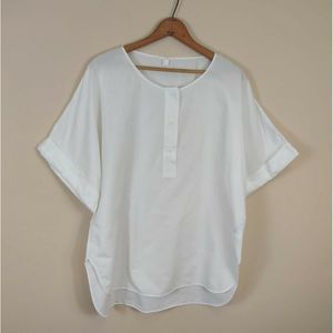 COS White Cotton Oversize Tunic Top